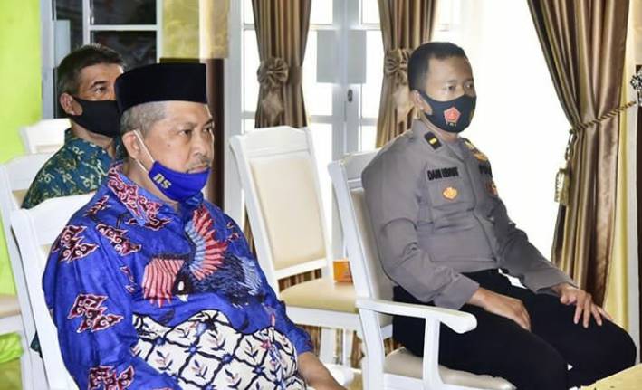 Wakil Bupati H.Syamsuddin Uti Ikuti Rakoor Bersama Menkopolhukam, Bahas Penerapan Inpres No.6 Tahun 2020 