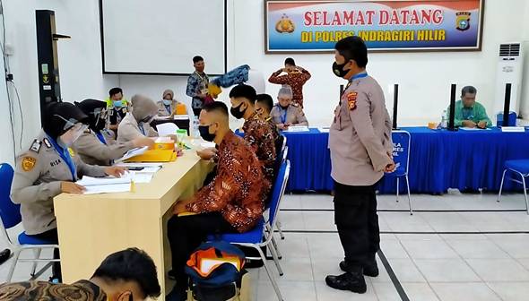 Keren, 152 Caba Polri Asal Inhil Jalani Seleksi Secara Bersih, Transparan, Akuntabel dan Humanis
