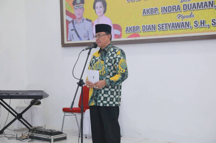 Bupati Inhil HM Wardan Bersama Forkopimda Hadiri Kenal Pamit Kapolres Inhil
