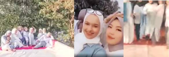 Viral! 8 Wanita Cantik Injak-injak Kain Mirip Bendera Merah Putih