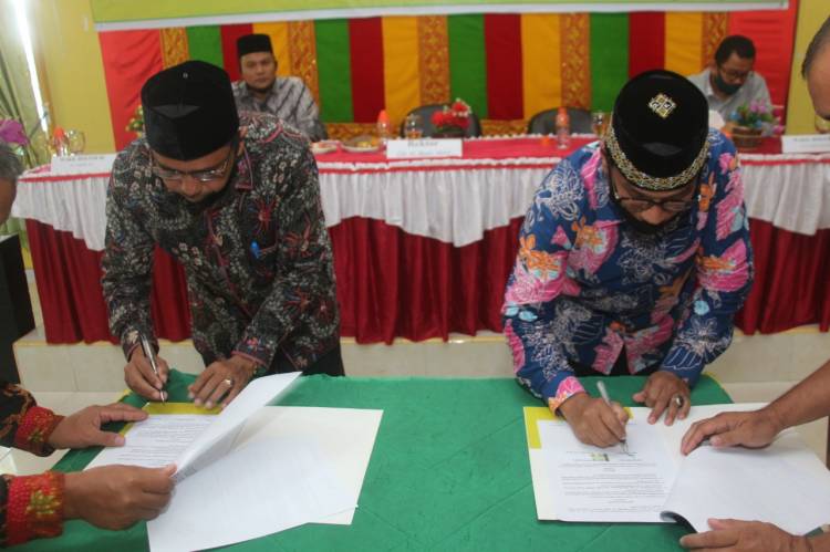 IAIN Langsa - Kanwil Kemenag Aceh Teken Nota Kesepahaman