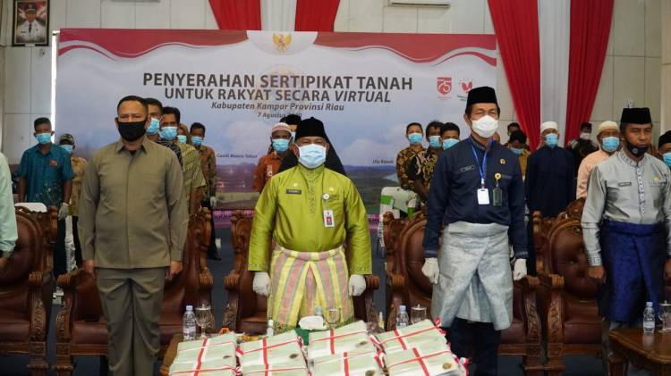 Tahun 2020 Sebanyak 3.472 Sertifikat Tanah telah diselesaikan. 