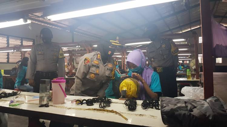 Masif, Kapolres Banjar Imbauan Protokol Kesehatan dan Peraturan Lalu Lintas di PT Sung Chang