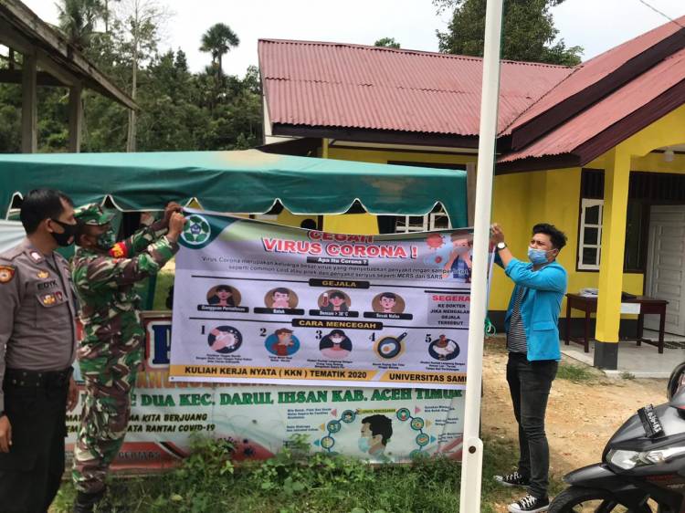 TNI-POLRI Kompak:  Sosialisasikan Penerapan Kebiasaan Baru Di A.Tim