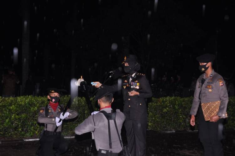 Hari Kemerdekaan Indonesia, Kapolres Banjar Pimpin Upacara Renungan Suci di TMP Kusuma Bangsa