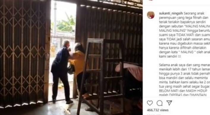 Anak Teriaki Ayah Maling,Gara Gara Minta Harta Warisan