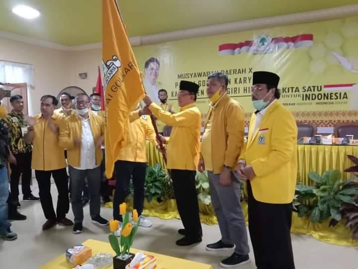 Terpilih Aklamasi, HM Wardan Kembali Pimpin Golkar Inhil 2020/2025