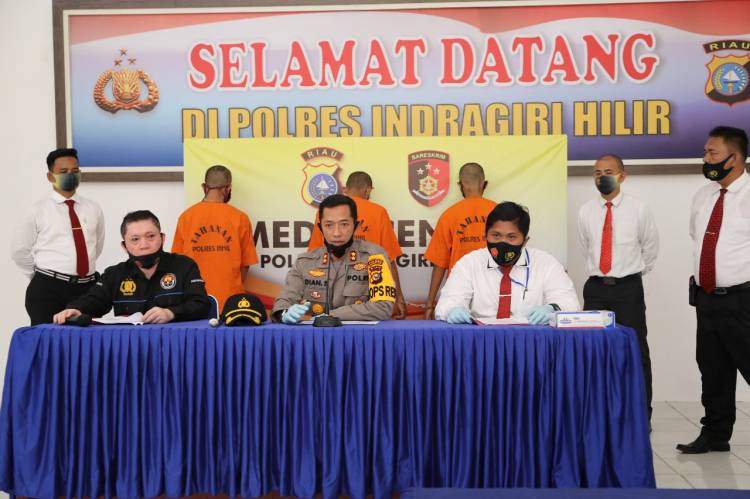Misteri Penyiraman Air Keras Terhadap Seorang Warga Berhasil Diungkap Polres Inhil