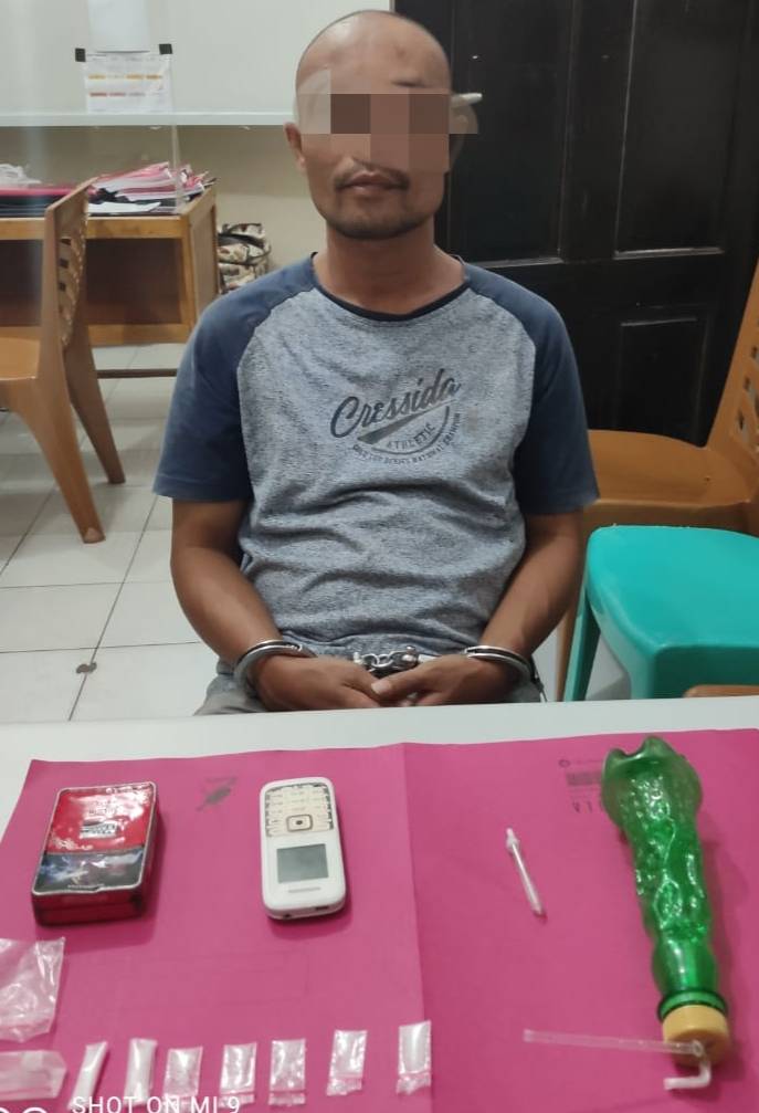 Resnarkoba Polres Kampar Kembali Tangkap Pelaku Narkoba di Desa Batu Bersurat