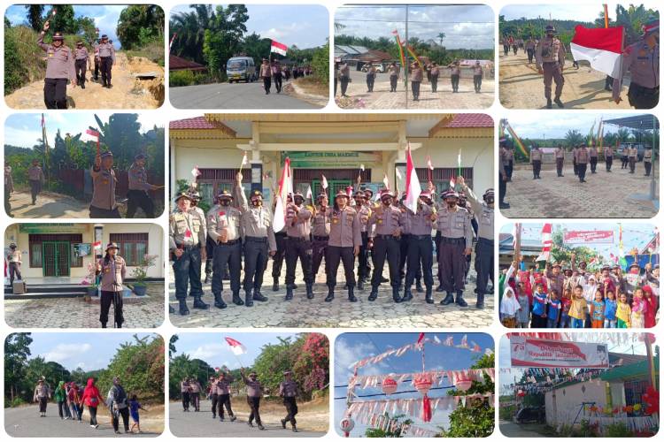 Kenang Perjalanan Pejuang Kemerdekan, Polsek Pangkalan Kerinci Lakukan Napak Tilas