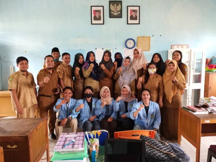 MAHASISWA KUKERTA BALEK  KAMPUNG UNRI MENGENALKAN ADAPTASI PENGAJARAN MODEL DALAM JARINGAN
