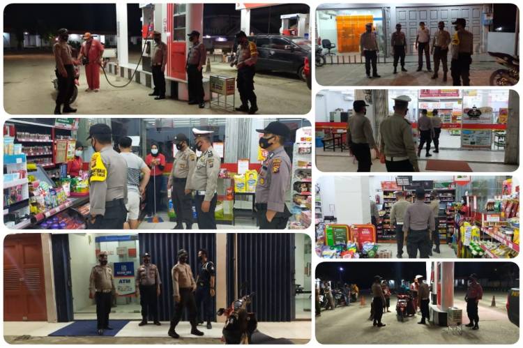 Polsek Pangkalan Kerinci Ingatkan Masyarakat  Mematuhi Protokol Kesehatan Covid-19