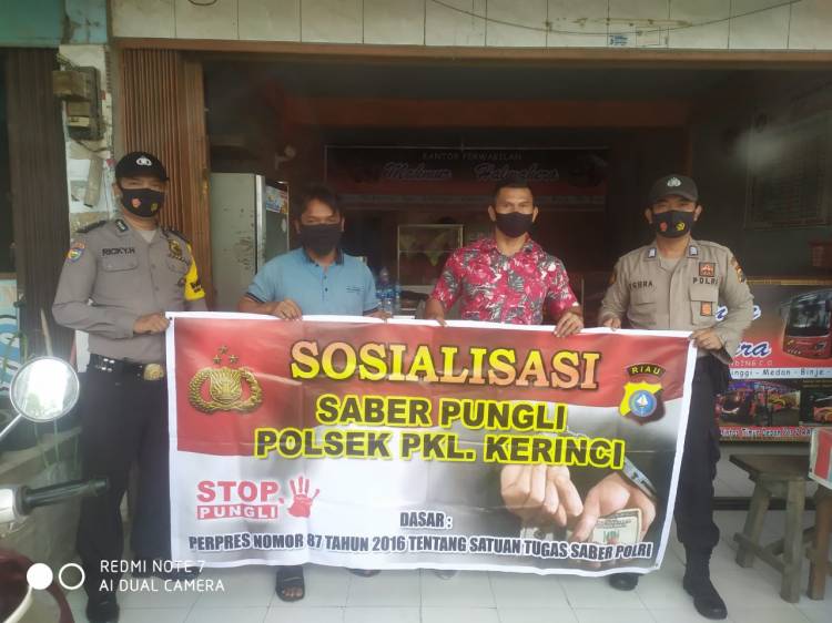 Stop Pungli, Polsek Pangkalan Kerinci gencar Lakukan Himbauan Dialogis Kepada Warga
