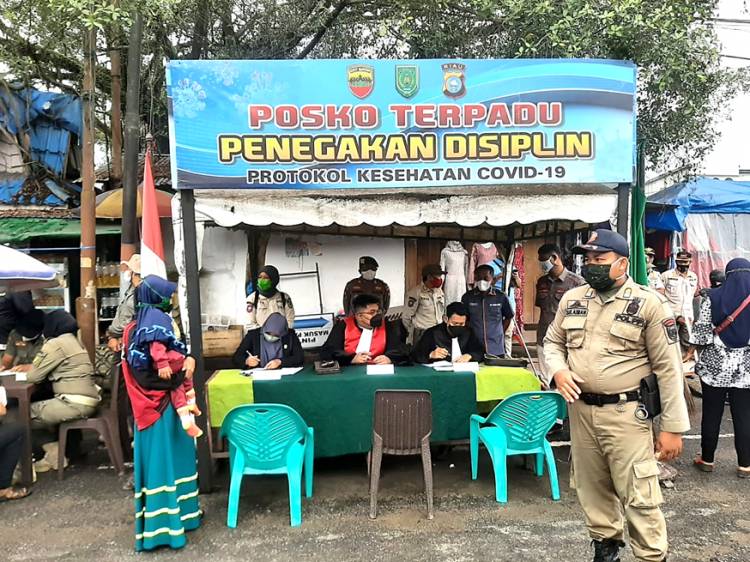 Belasan Orang di Tembilahan Terjaring Operasi Yustisi karena Melanggar Prokes Covid-19