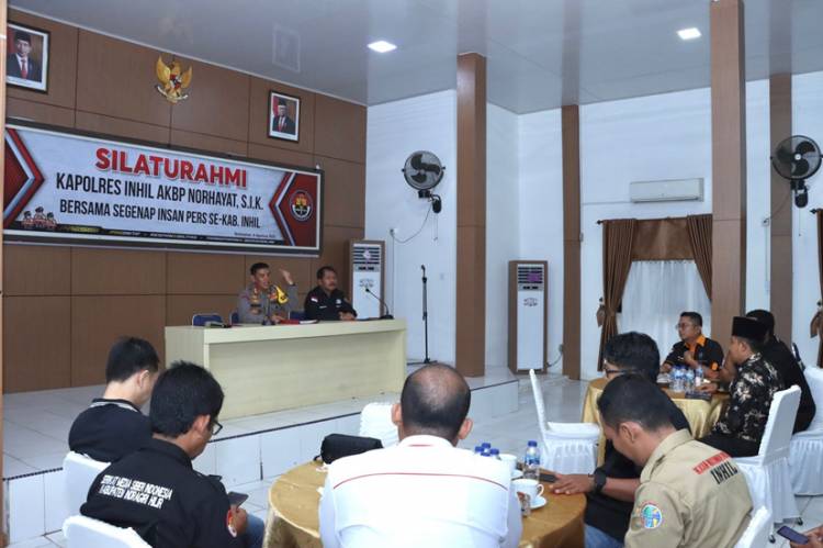 Pererat Silaturahim, Kapolres Inhil Gelar Coffe Morning bersama Insan Pers