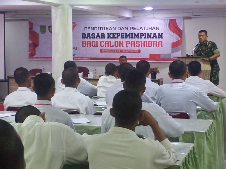 Calon Paskibra Inhil Diberikan Materi Wawasan Kebangsaan oleh Dandim 0314/Inhil 