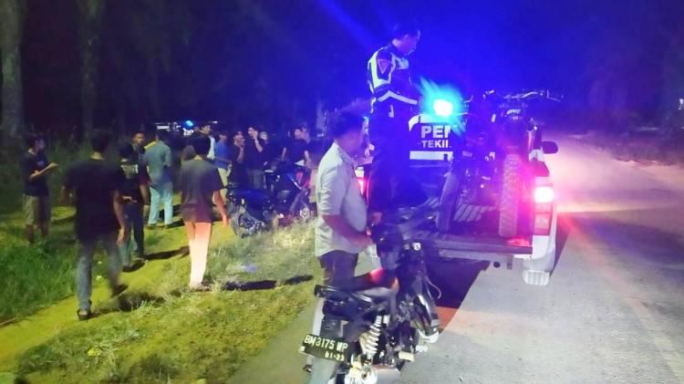 Tidak Ada Ampun, Satlantas Polsek Bagan Sinembah Sikat Pelaku Balap Liar Yang Resahkan Warga