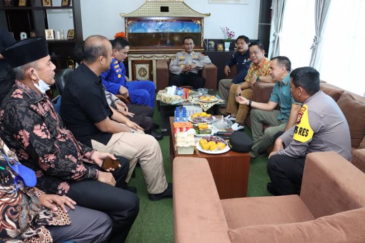 Kapolres Inhil AKBP Norhayat SIK Silaturahim ke Jajaran Pimpinan DPRD Inhil 