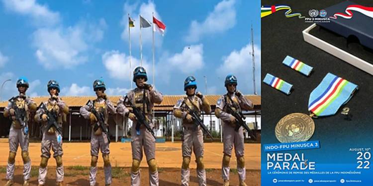 6 Personel Polda Riau Raih Penghargaan Medali PBB