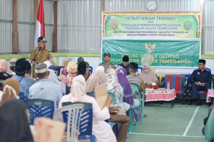 Sukseskan Program Nasional, Bupati Inhil HM Wardan Apresiasi Sidang Isbat Nikah Masuk Desa