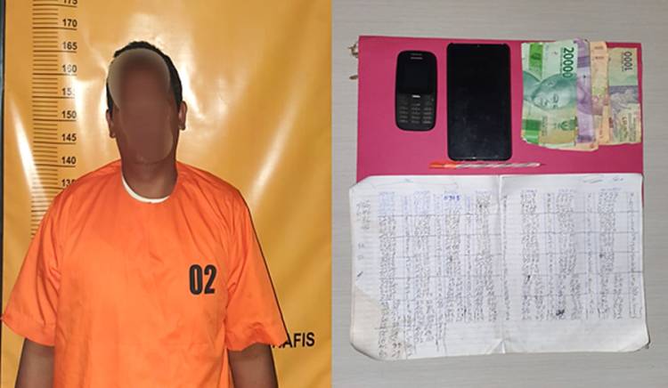 Tim Resmob Polres Inhil Amankan Seorang Penjual Togel di Pulau Kijang