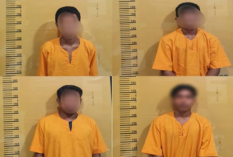Miris, 3 dari 4 Pelaku Pencurian dan Pengeroyokan di Tembilahan Masih di Bawah Umur
