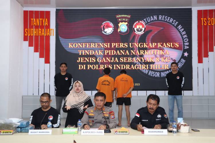 Polres Inhil Ungkap Peredaran Ganja dan Sabu