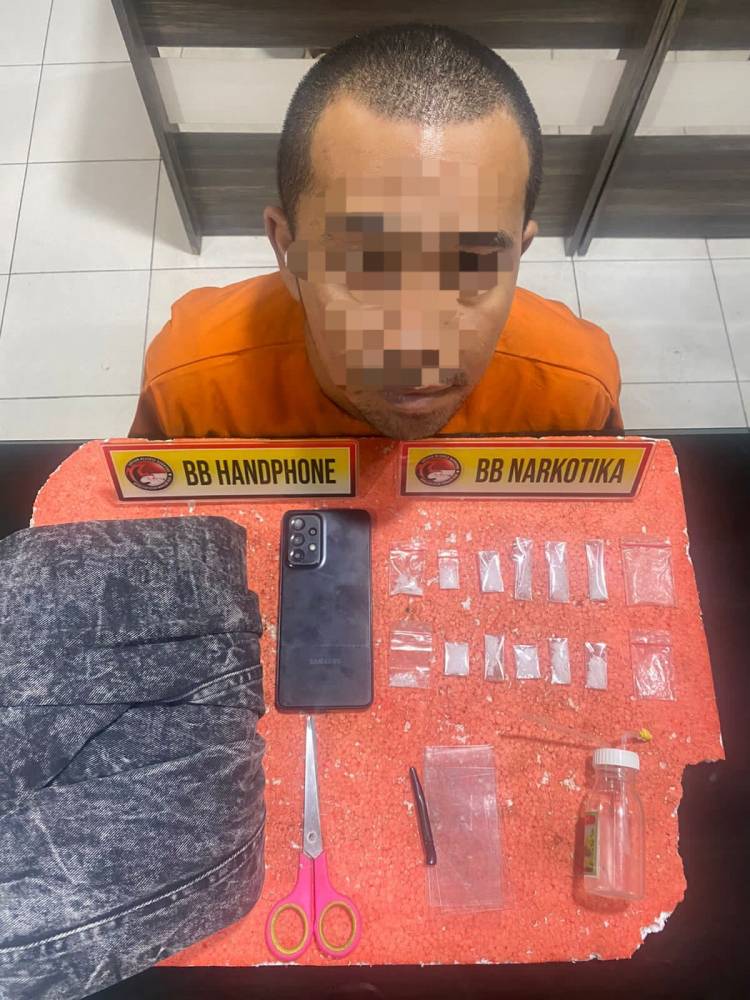 Sat Narkoba Polres Inhil Ringkus Pelaku TP Penyalagunaan Narkotika Jenis Shabu