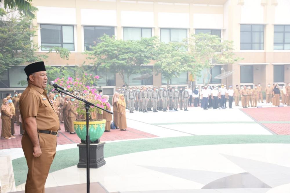 Sekda Kampar Menghimbau Waspadai Asap, Jika Keluar Rumah Gunakan Masker 