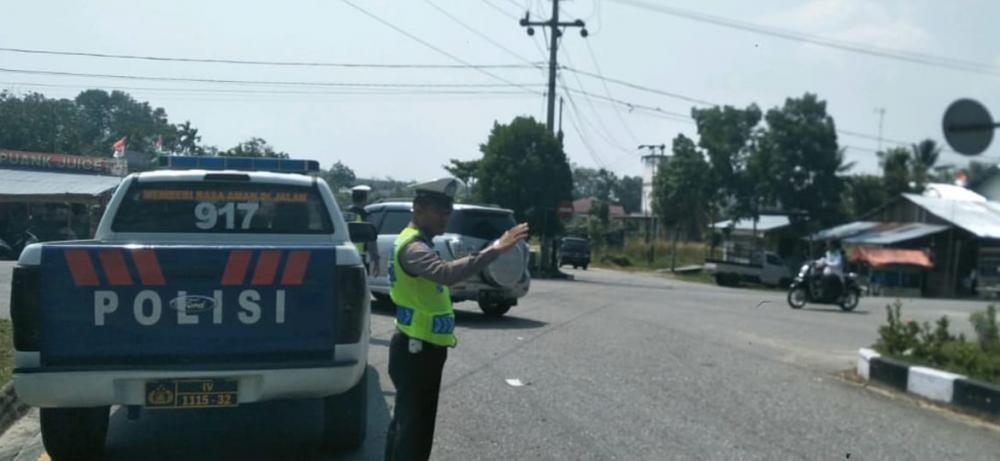 Puluhan Pengendara Terjaring pada hari ke-4 Operasi Patuh Muara Takus 2019 di Polres Kampar