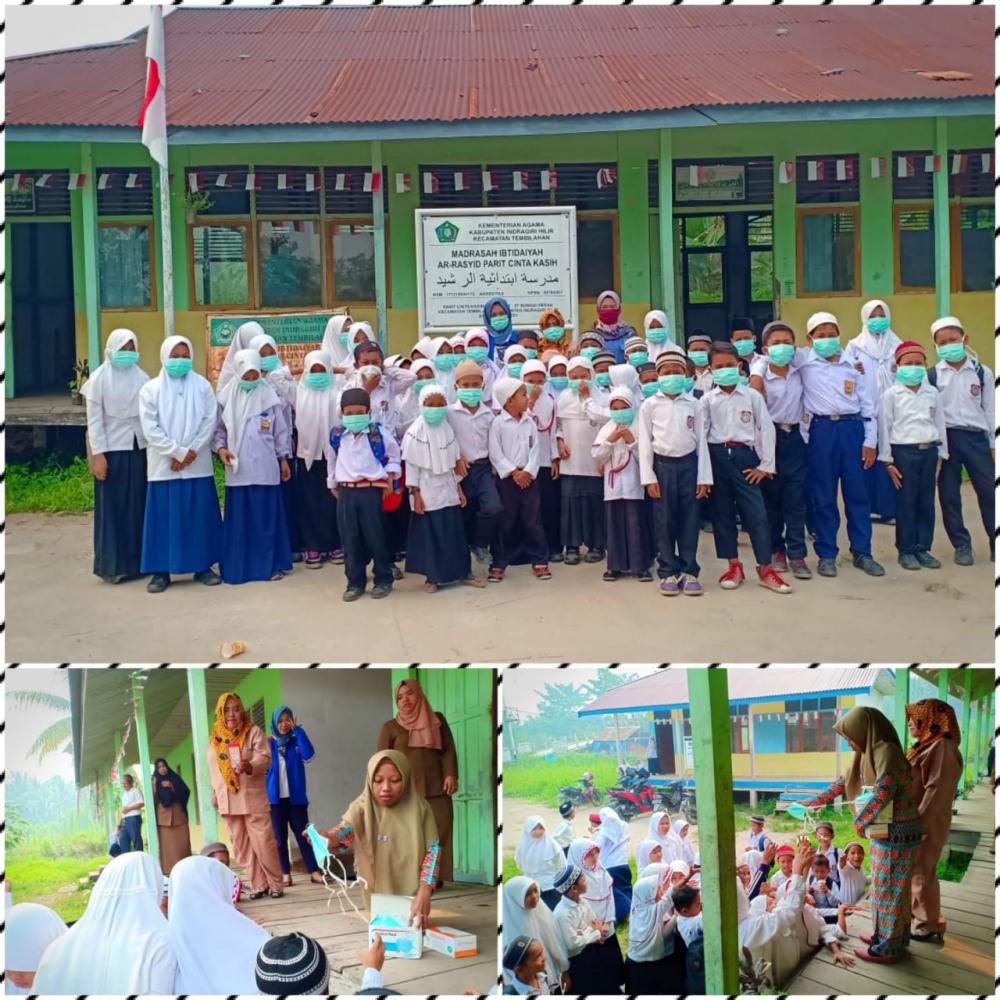 PLTU Tembilahan Bagikan Masker Kepada Masyarakat dan Sekolah Ring 1,Antisipasi Bahaya Asap 