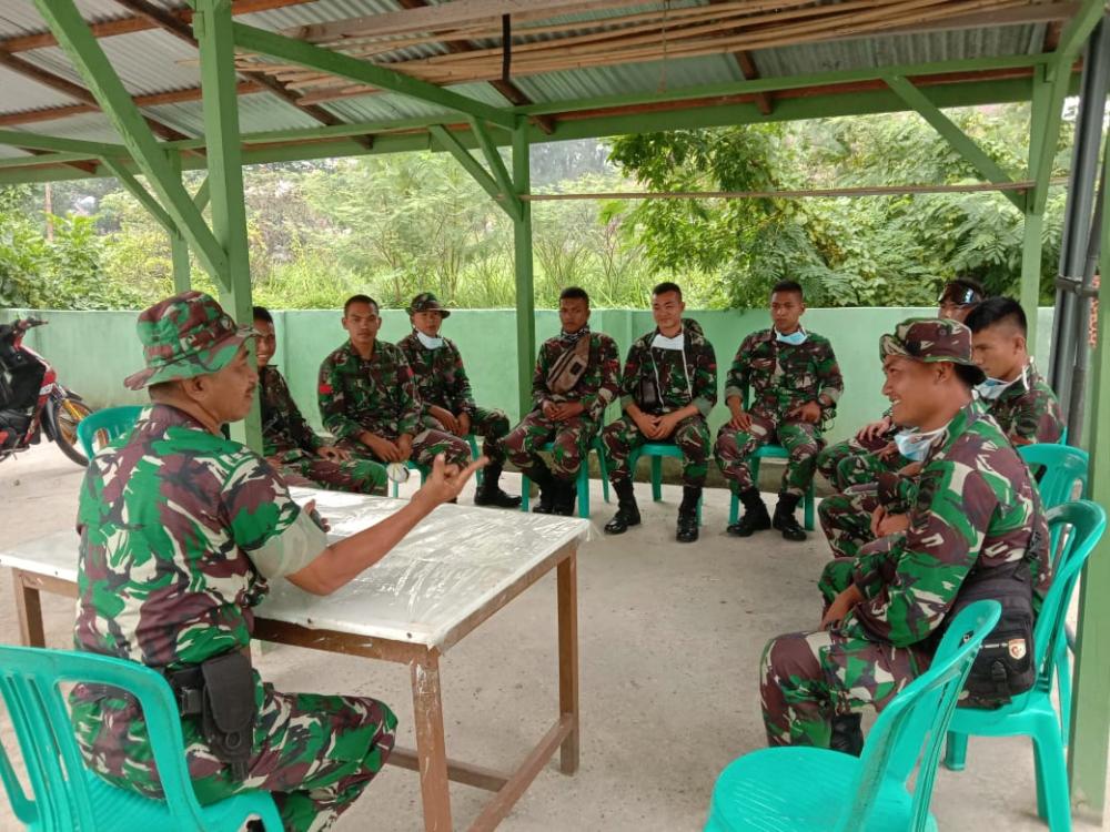 Bantu Atasi Karhula ,Prajurit Yonif  123/RW  Tiba Di Markas Koramil 05 Rupat