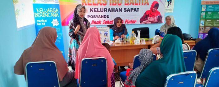 UPT. Puskesmas Sapat Mengadakan Kegiatan Kelas Ibu Balita