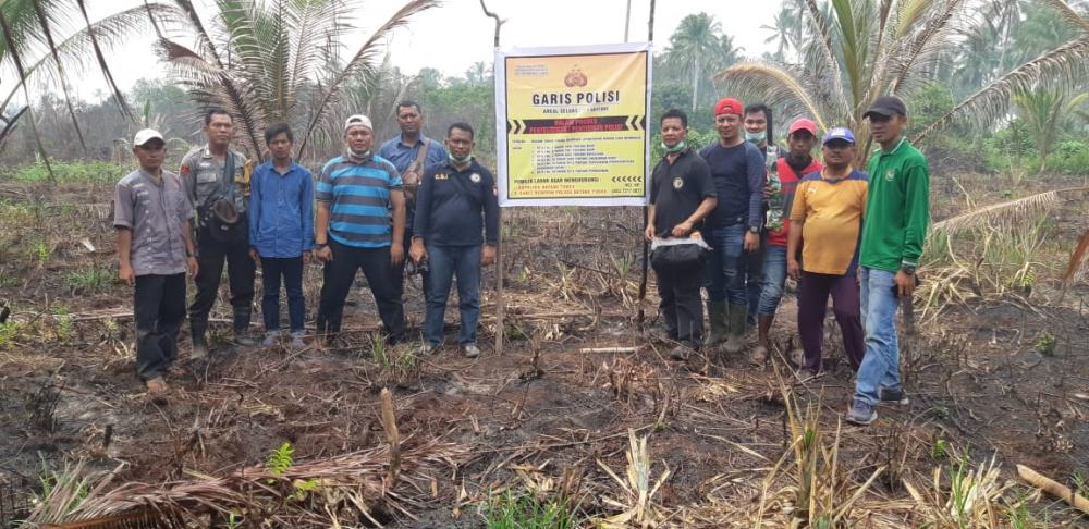 Polres Inhil Tetapkan Tersangka Karlahut di Dusun Pajar Gemilang, Kecamatan Batang Tuaka 