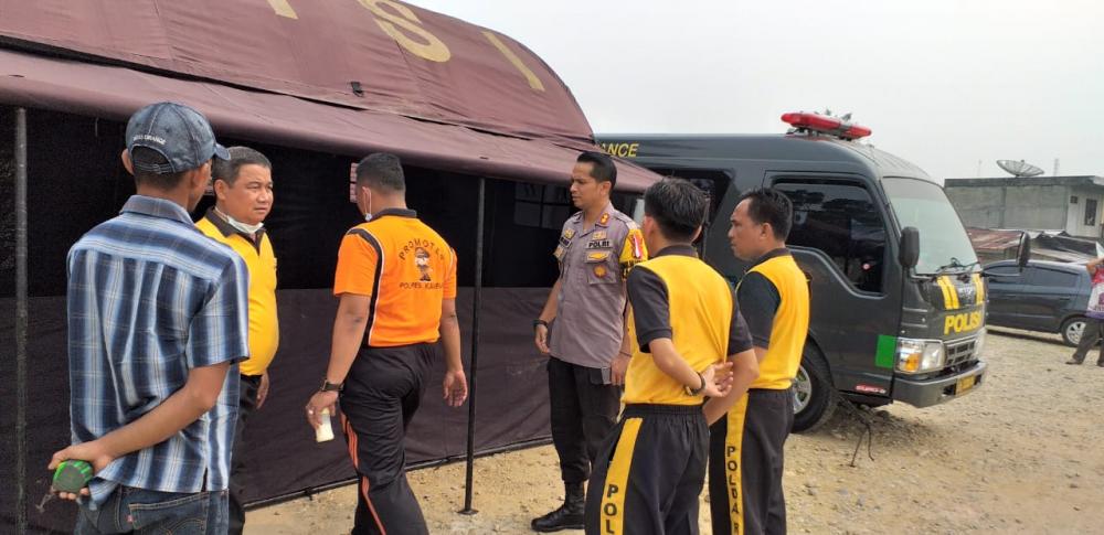 Polres Kampar Dirikan Pos Kesehatan Terpadu Penanganan Dampak Karhutla