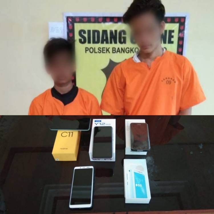 Polisi Ungkap Pelaku Pencuri Belasan Handphone Hanya Dalam Waktu 8 Jam