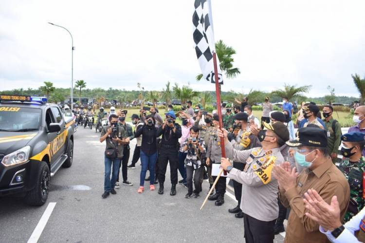 Polda Riau Resmikan Satgas Pemburu Teking Covid-19, Tak Patuh Aturan Siap-siap Terima Sanksi