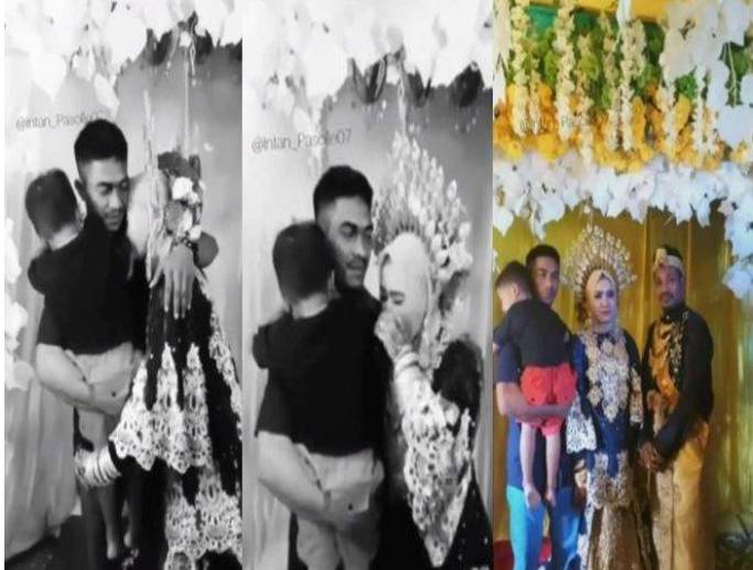 Momen Haru Mantan Suami Istri Di Pesta Pernikahan