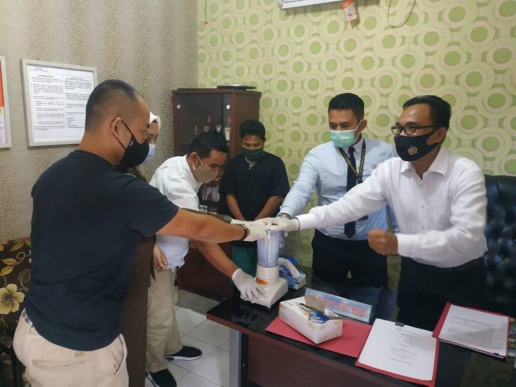 Resnarkoba Polres Kampar Musnahkan Barang Bukti Sabu Hasil Tangkapan 2 Pekan lalu