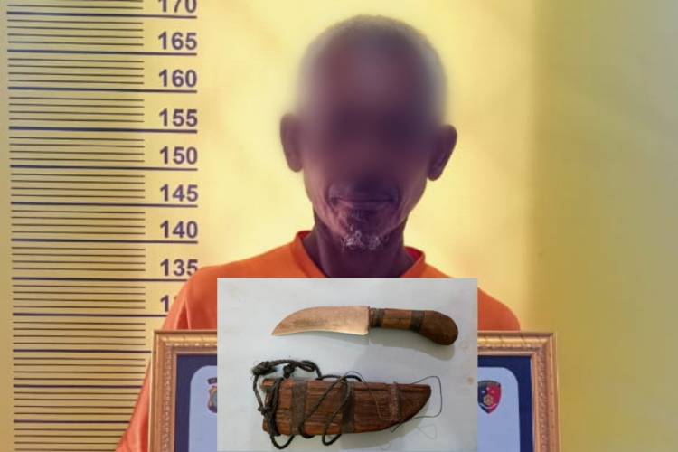 Seorang Nelayan di Rohil Mengamuk Menggunakan Belati, Korban Lapor Polisi