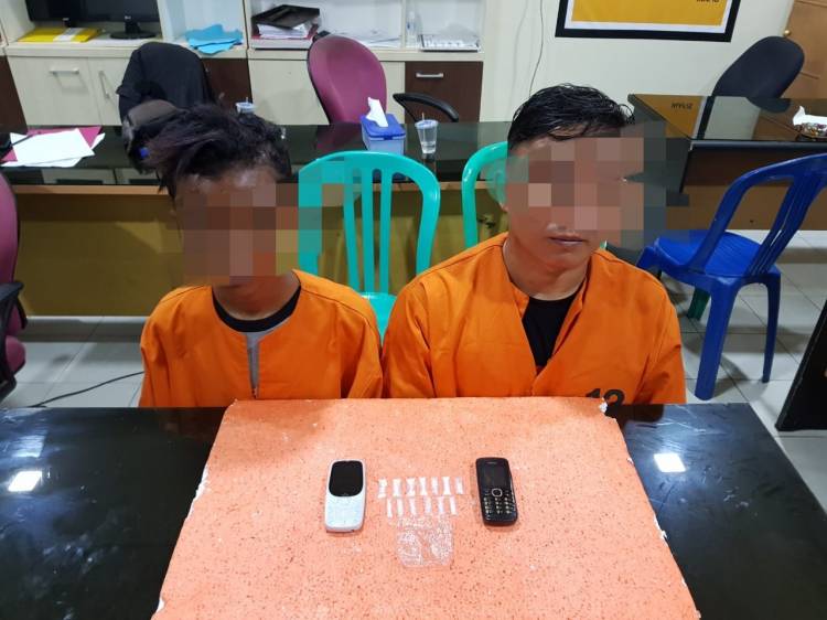2 Orang Terduga Pelaku Tindak Pidana Narkotika Diamankan Sat Intelkam Polres Inhil