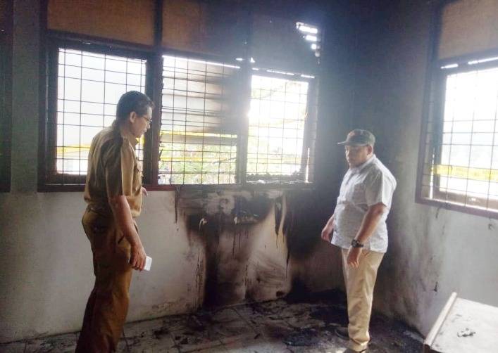 Ruang Pelayanan Kantor Desa Lubuk Terap Terbakar, Sejumlah Barang ikut Musnah