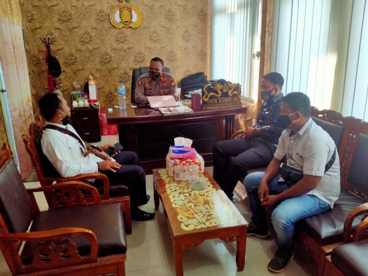 Pilkada Rohil 2020, Polsek Pujud Lakukan Koordinasi dengan Panwascam