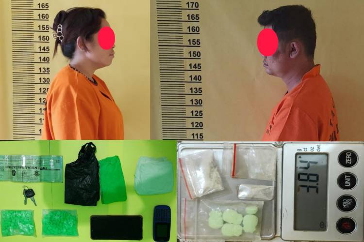 Baru Sehari Jabat Kasat Narkoba Polres Rohil, AKP Eru Alsepa Ringkus Pria dan Wanita Terkait Narkoba