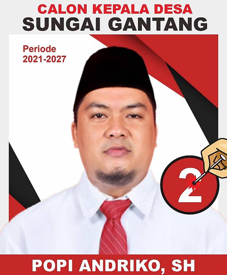 Popi Andriko, Calon Kades Milineal Berlatar Hukum Bertekad Mengabdi Demi Majukan Desa Tercinta