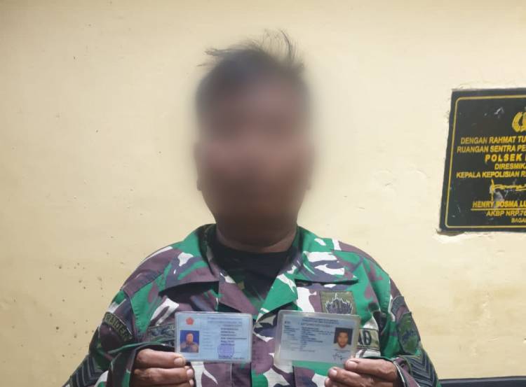 TNI Gadungan di Rohil Diamankan Polsek Bangko