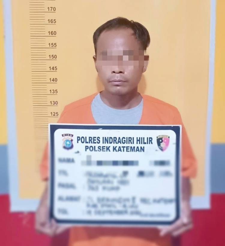 Personel Polsek Kateman Berhasil Tangkap Pelaku Curanmor di Areal Perkebunan Kelapa Sawit