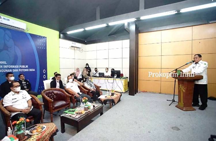 Bupati Inhil HM. Wardan Membuka Pelatihan Ekspose Pembangunan dan Potensi Desa se-Kab. Inhil 