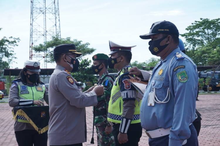 Polres Rohil Gelar Apel Pasukan Operasi Patuh Lancang Kuning