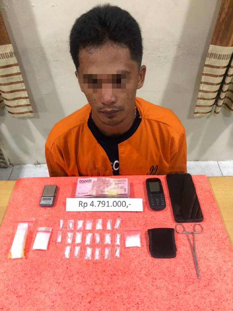 Satnarkoba Polres Inhil Amankan 10.81 Gram Shabu Dari Tindak Pidana Narkoba